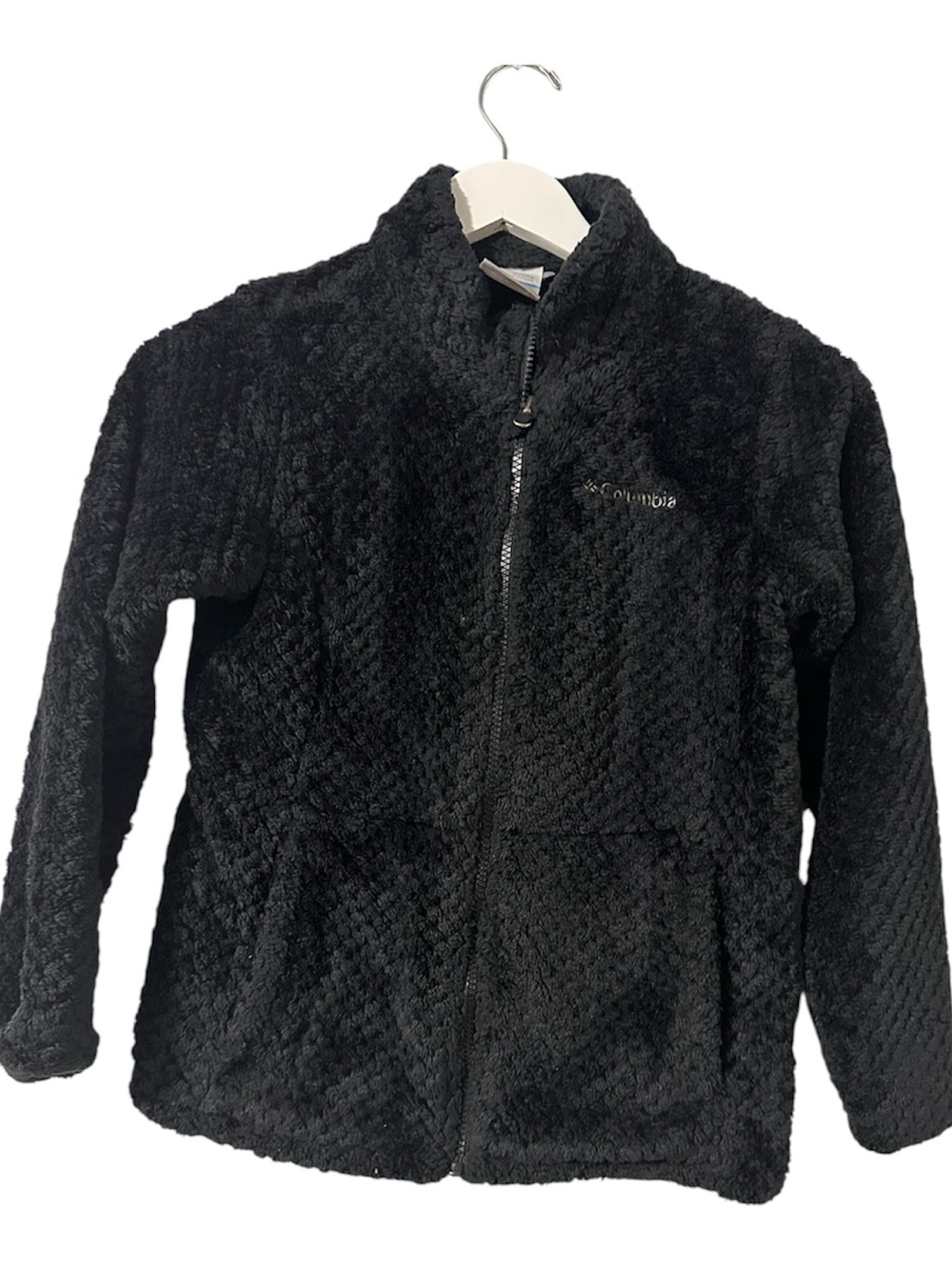 Columbia Fuzzy
Fleece Full Zip Jacket Coat Black -
Medium
